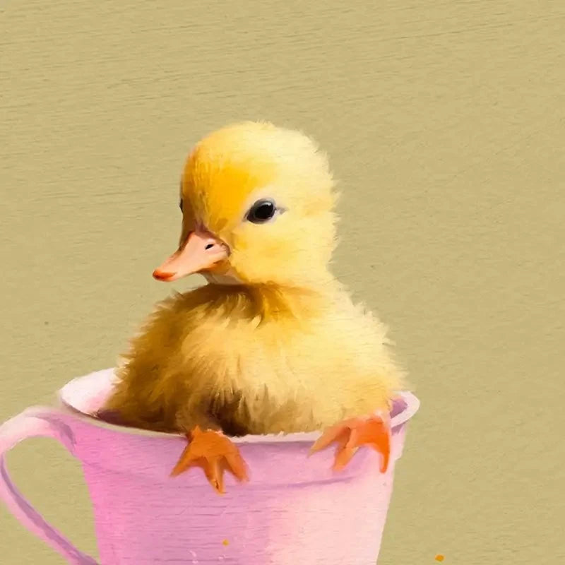 Ducklings In Cups Canvas Print Ducklings In Cups Canvas Print wall art product Svetlana Aleynikova