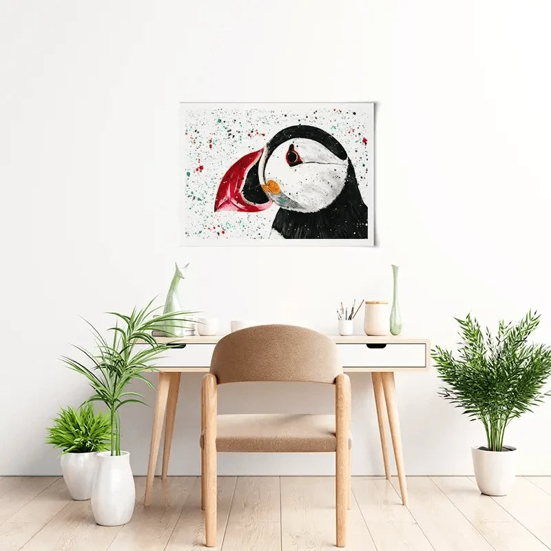 Duke The Puffin Art Print Duke The Puffin Art Print wall art product Emma LC Art