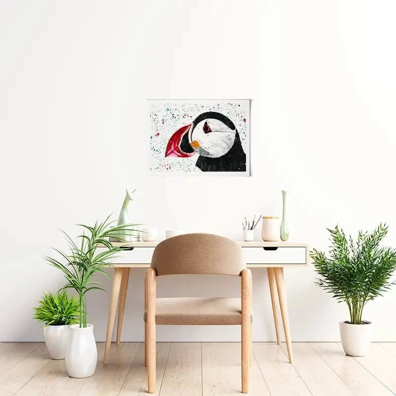 Duke The Puffin Art Print Duke The Puffin Art Print wall art product Emma LC Art