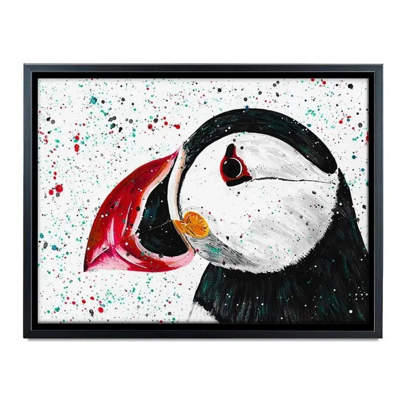 Duke The Puffin Canvas Print Duke The Puffin Canvas Print wall art product Emma LC Art