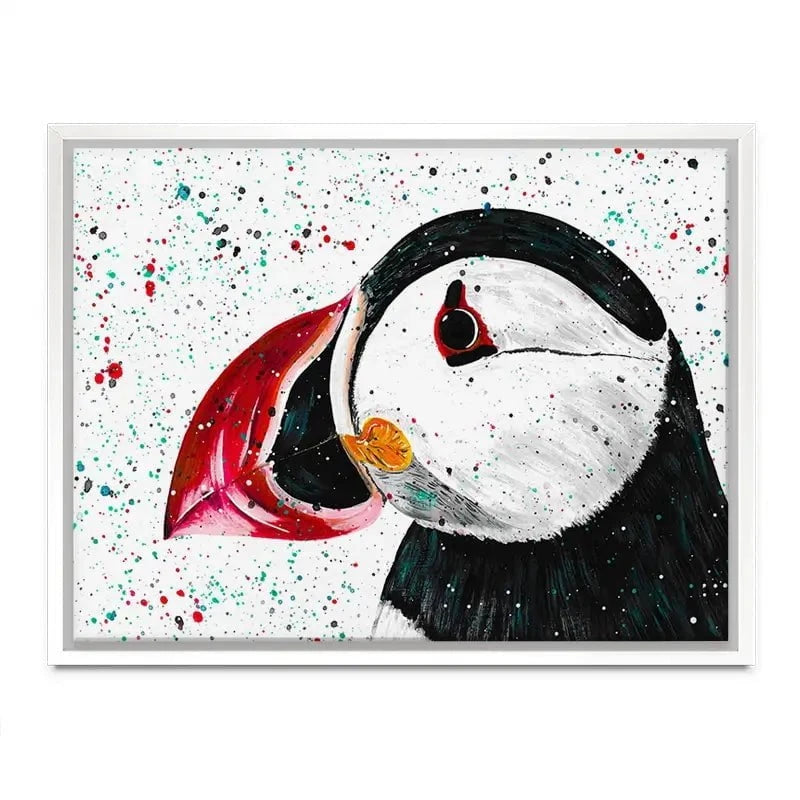 Duke The Puffin Canvas Print Duke The Puffin Canvas Print wall art product Emma LC Art