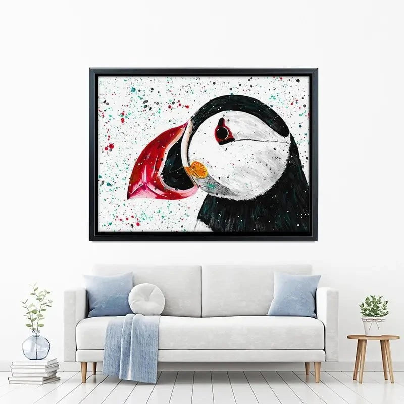 Duke The Puffin Canvas Print Duke The Puffin Canvas Print wall art product Emma LC Art