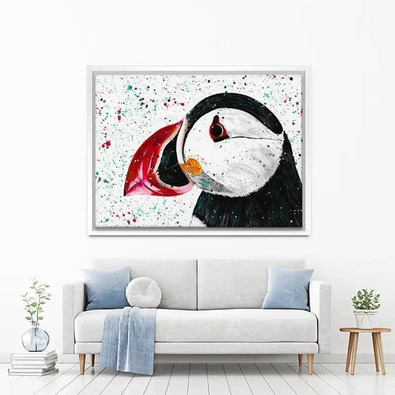 Duke The Puffin Canvas Print Duke The Puffin Canvas Print wall art product Emma LC Art