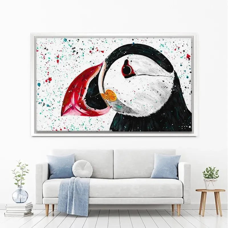 Duke The Puffin Canvas Print Duke The Puffin Canvas Print wall art product Emma LC Art