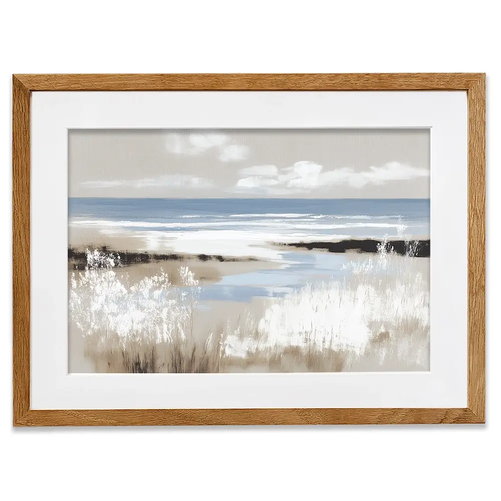 Dune Grass Above Tide Framed Art Print Dune Grass Above Tide Framed Art Print wall art product Chromatic Storm Studio