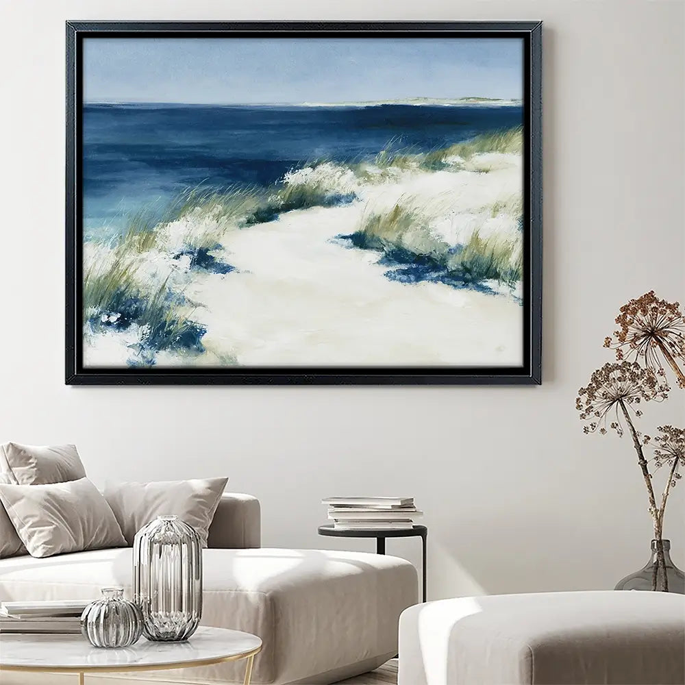 Dune Grasses At Tide Canvas Print Dune Grasses At Tide Canvas Print wall art product Chromatic Storm Studio