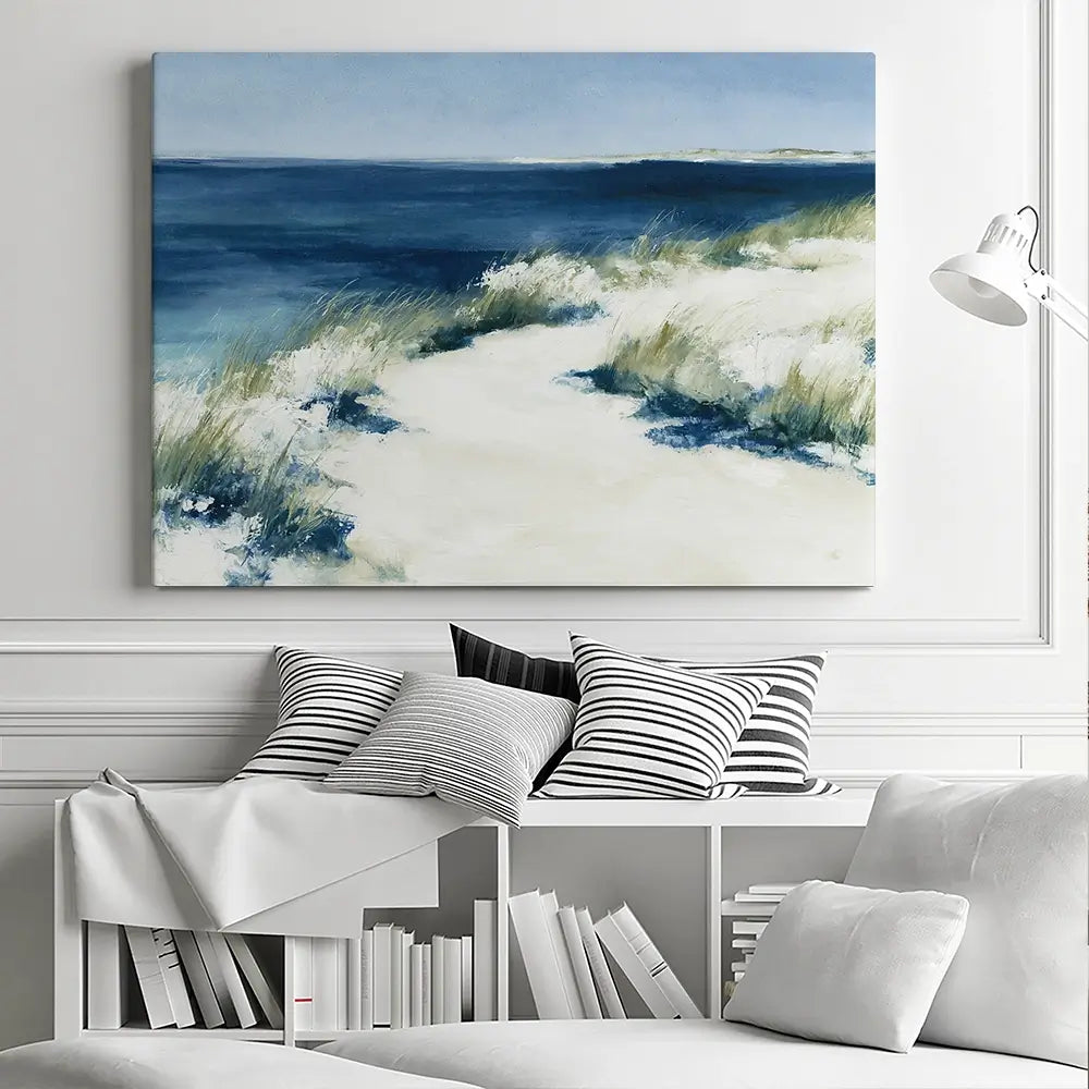 Dune Grasses At Tide Canvas Print Dune Grasses At Tide Canvas Print wall art product Chromatic Storm Studio