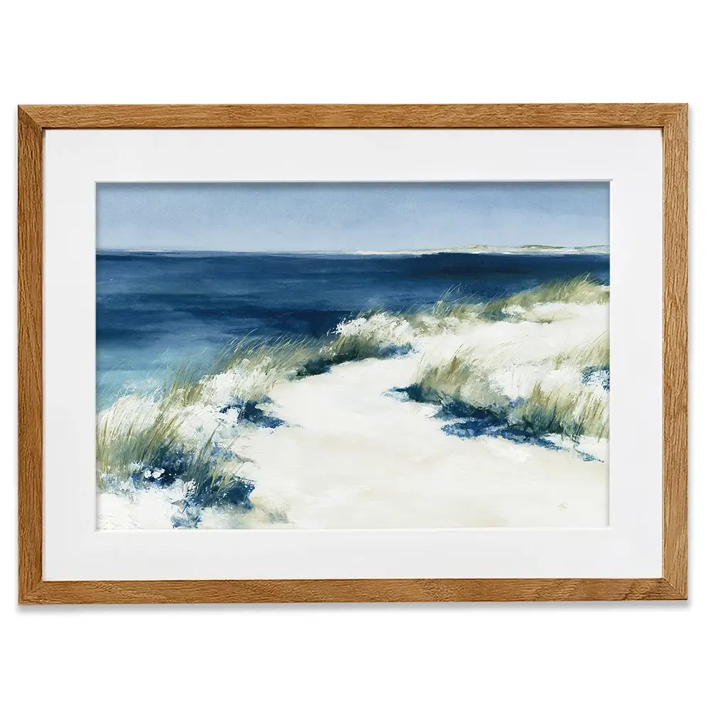 Dune Grasses At Tide Framed Art Print Dune Grasses At Tide Framed Art Print wall art product Chromatic Storm Studio