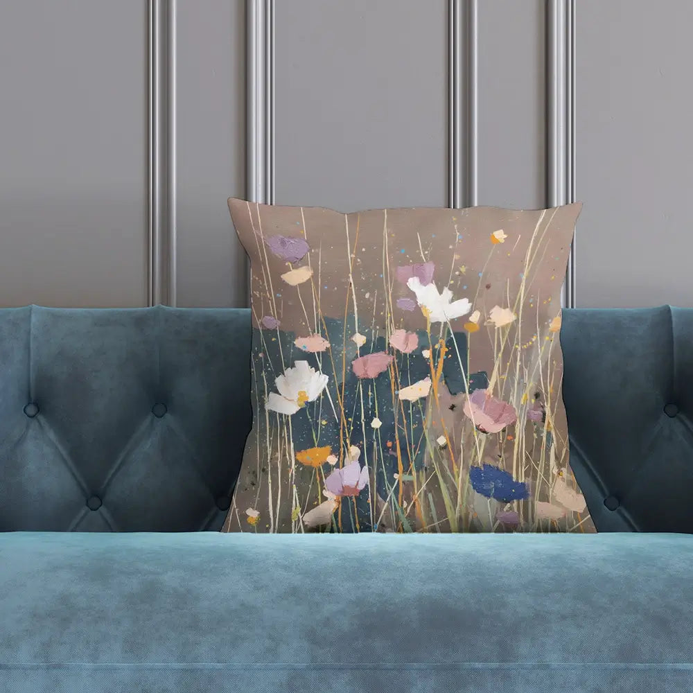 Dusk Wildflowers Cushion Dusk Wildflowers Cushion wall art product Chromatic Storm Studio
