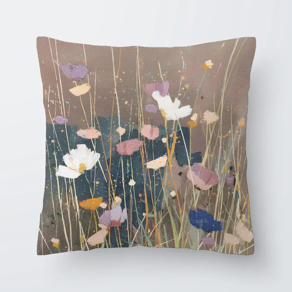 Dusk Wildflowers Cushion Dusk Wildflowers Cushion wall art product Chromatic Storm Studio