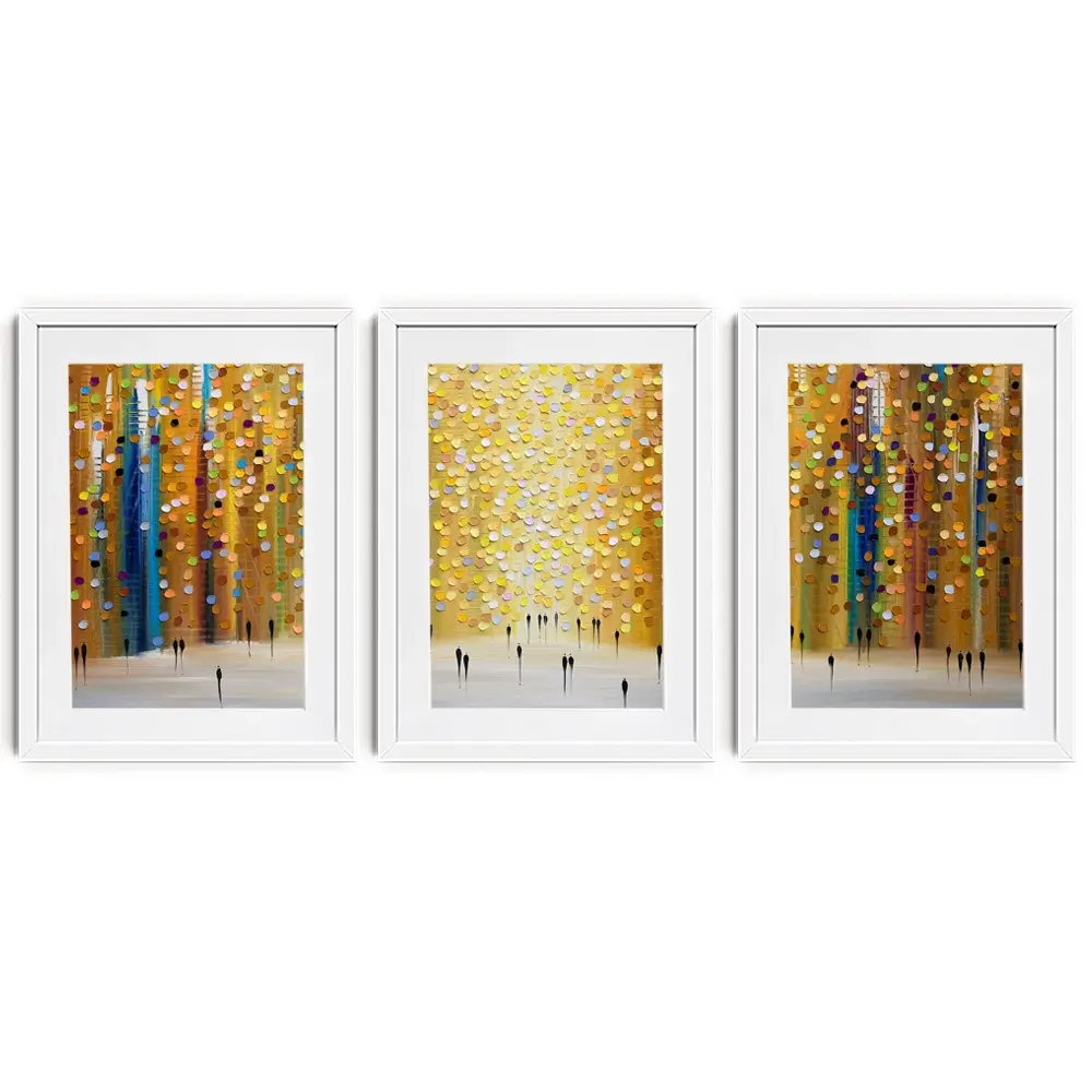 Dusks Embrace Framed Art Print Trio Dusks Embrace Framed Art Print Trio wall art product Ekaterina Ermilkina