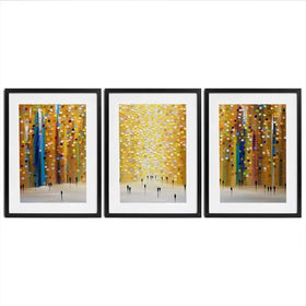 Dusks Embrace Framed Art Print Trio Dusks Embrace Framed Art Print Trio wall art product Ekaterina Ermilkina