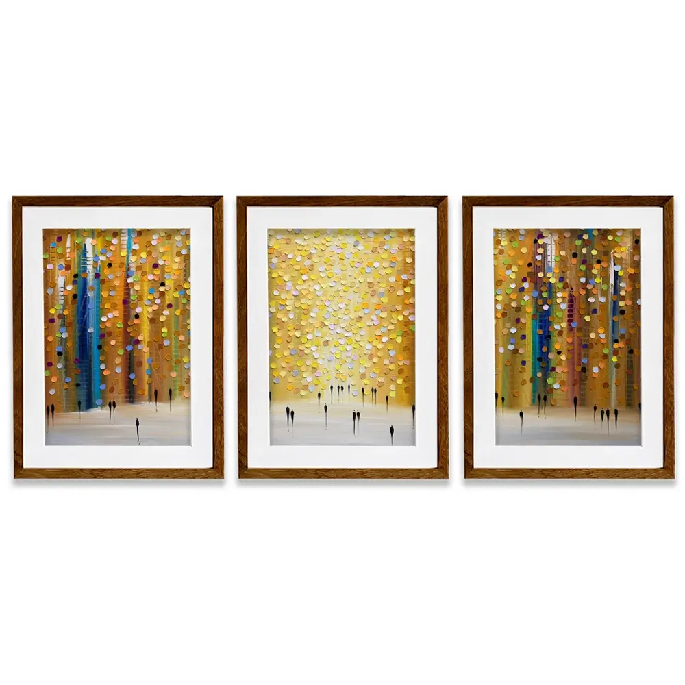 Dusks Embrace Framed Art Print Trio Dusks Embrace Framed Art Print Trio wall art product Ekaterina Ermilkina