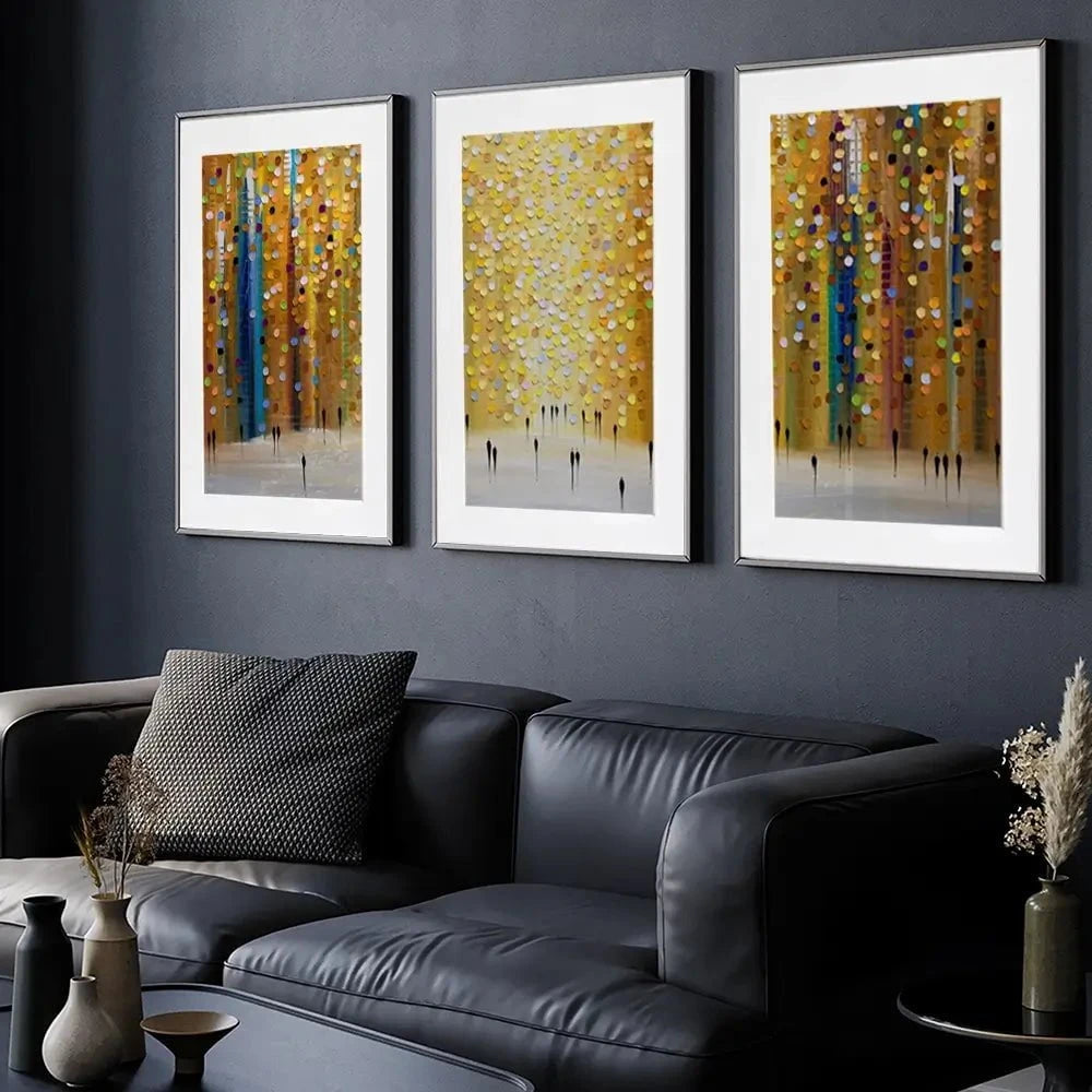 Dusks Embrace Framed Art Print Trio Dusks Embrace Framed Art Print Trio wall art product Ekaterina Ermilkina