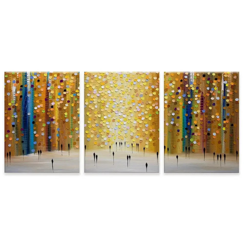 Dusks Embrace Trio Canvas Print Dusks Embrace Trio Canvas Print wall art product Ekaterina Ermilkina