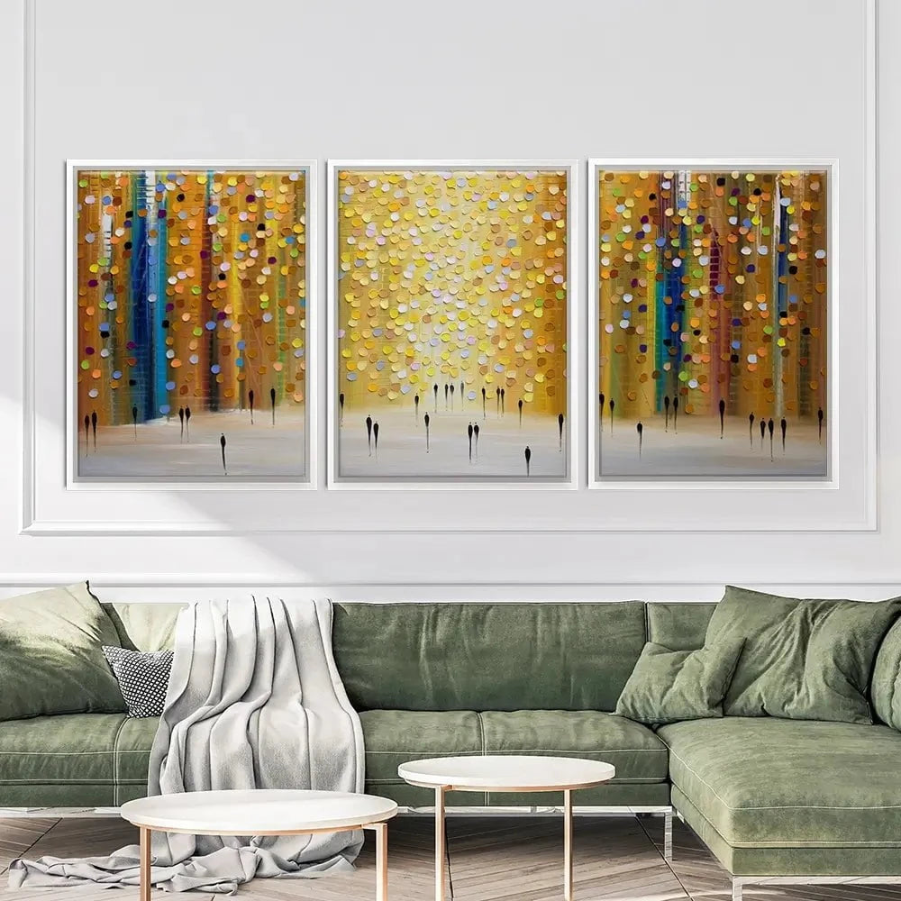 Dusks Embrace Trio Canvas Print Dusks Embrace Trio Canvas Print wall art product Ekaterina Ermilkina