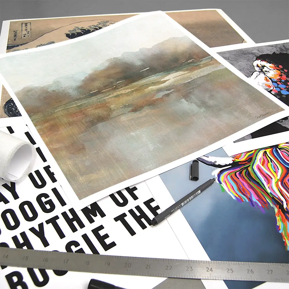 Early Fall Reflections Square Art Print Early Fall Reflections Square Art Print wall art product Carol Robinson