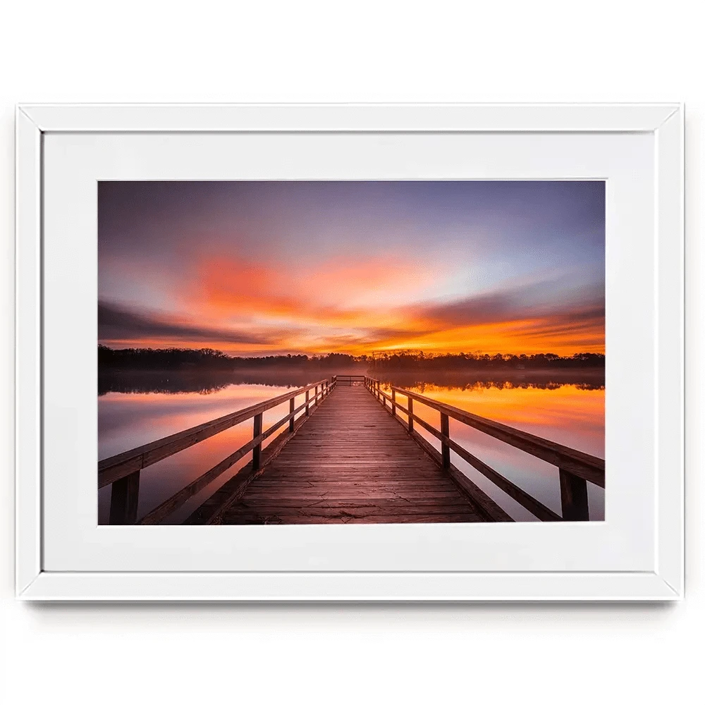 Early Morning Sunrise Framed Art Print Early Morning Sunrise Framed Art Print wall art product traveler jordan / Shutterstock
