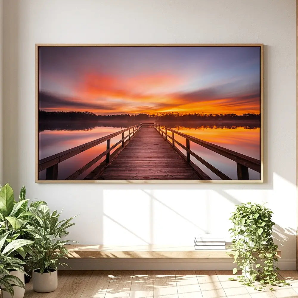Early Morning Sunrise Oversized Canvas Print Early Morning Sunrise Oversized Canvas Print wall art product traveler jordan / Shutterstock