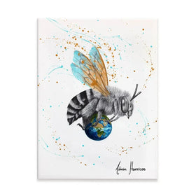 Earth To Bee Canvas Print Earth To Bee Canvas Print wall art product Ashvin Harrison
