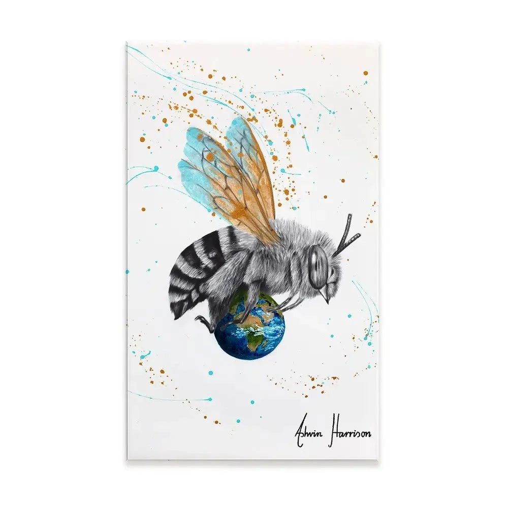 Earth To Bee Canvas Print Earth To Bee Canvas Print wall art product Ashvin Harrison