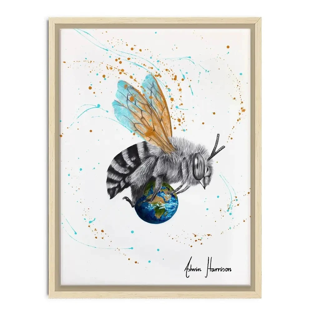 Earth To Bee Canvas Print Earth To Bee Canvas Print wall art product Ashvin Harrison