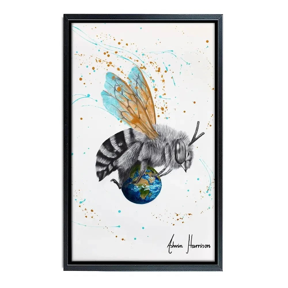 Earth To Bee Canvas Print Earth To Bee Canvas Print wall art product Ashvin Harrison