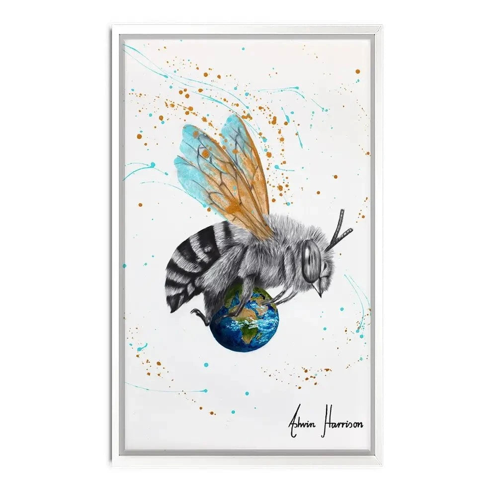 Earth To Bee Canvas Print Earth To Bee Canvas Print wall art product Ashvin Harrison