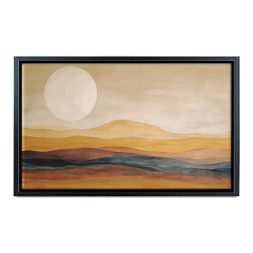 Earth Toned Moon Canvas Print Earth Toned Moon Canvas Print wall art product Gina Kelly - Independent