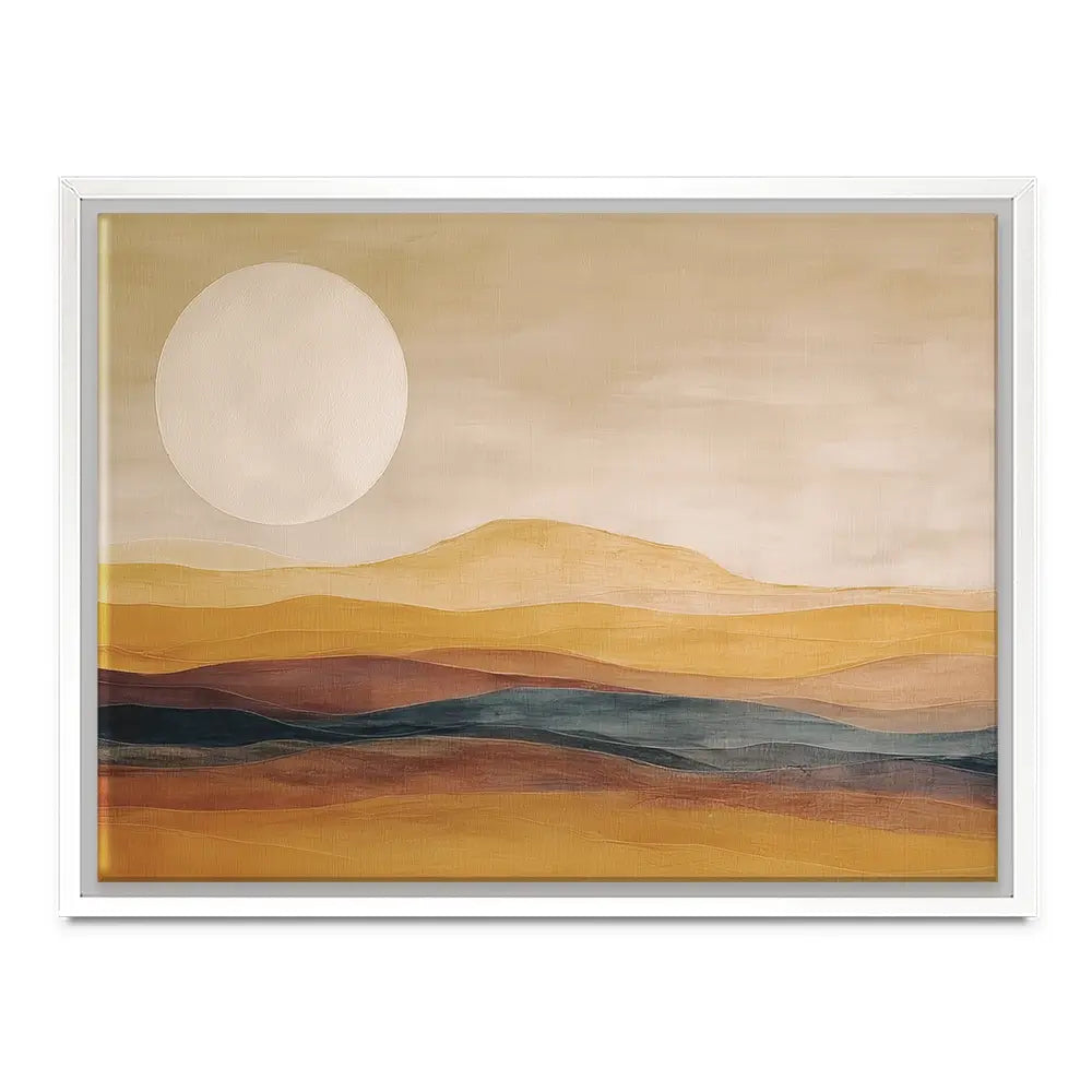 Earth Toned Moon Canvas Print Earth Toned Moon Canvas Print wall art product Gina Kelly - Independent