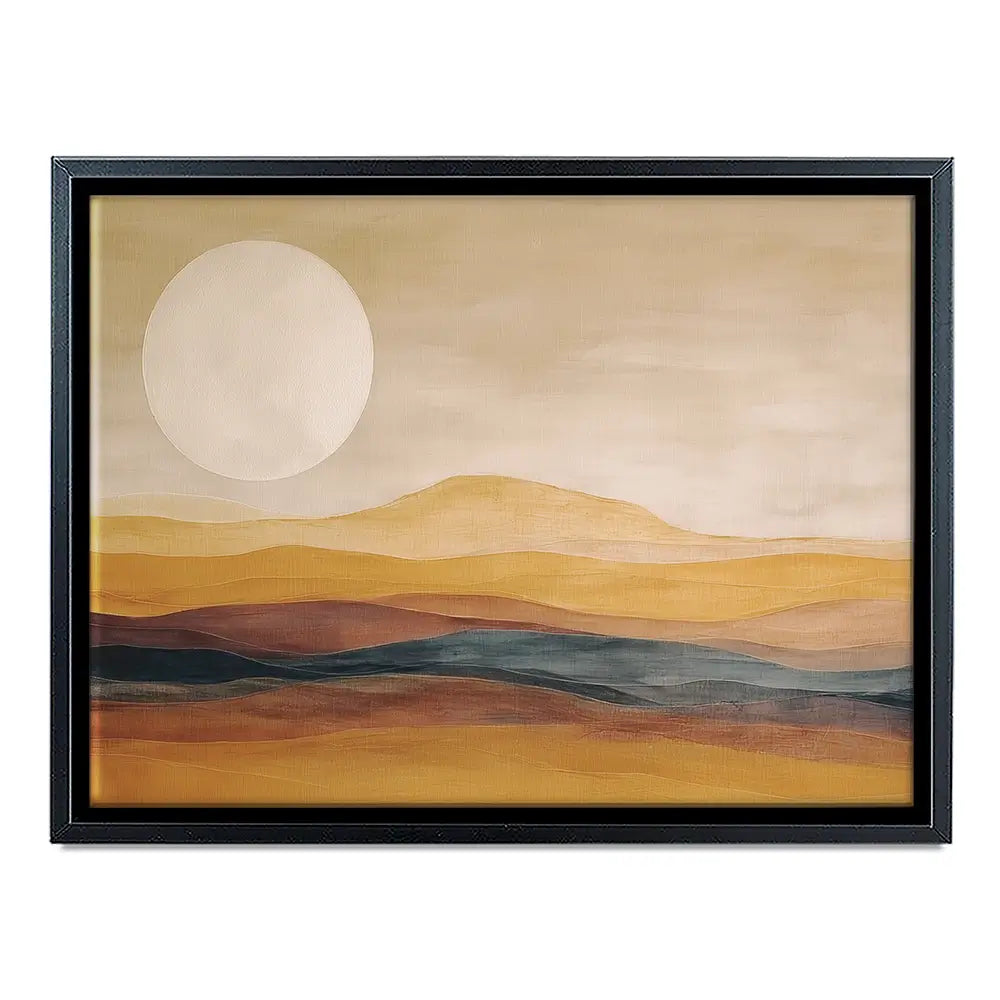 Earth Toned Moon Canvas Print Earth Toned Moon Canvas Print wall art product Gina Kelly - Independent