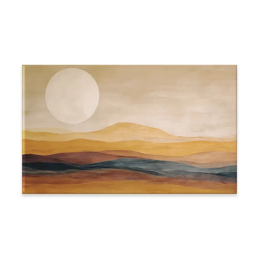 Earth Toned Moon Canvas Print Earth Toned Moon Canvas Print wall art product Gina Kelly - Independent