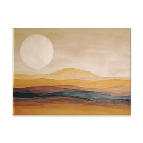 Earth Toned Moon Canvas Print Earth Toned Moon Canvas Print wall art product Gina Kelly - Independent