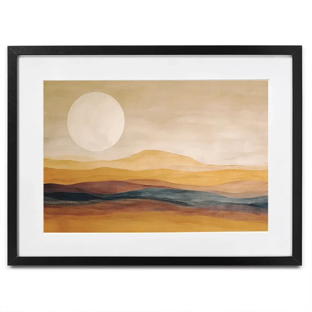 Earth Toned Moon Framed Art Print Earth Toned Moon Framed Art Print wall art product Gina Kelly - Independent