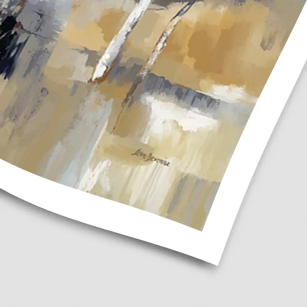 Earthy Birch Tree Forest Art Print Earthy Birch Tree Forest Art Print wall art product Leon Devenice