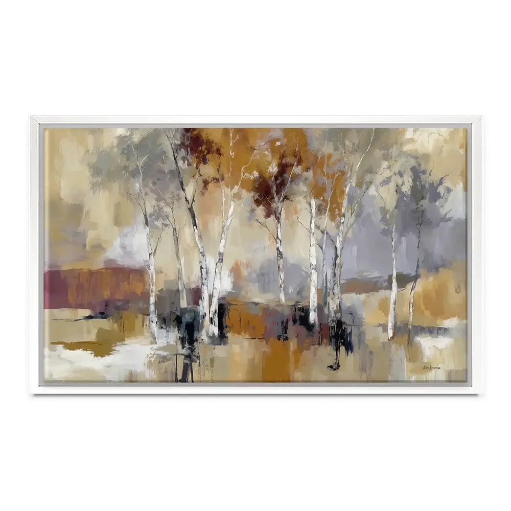 Earthy Birch Tree Forest Canvas Print Earthy Birch Tree Forest Canvas Print wall art product Leon Devenice