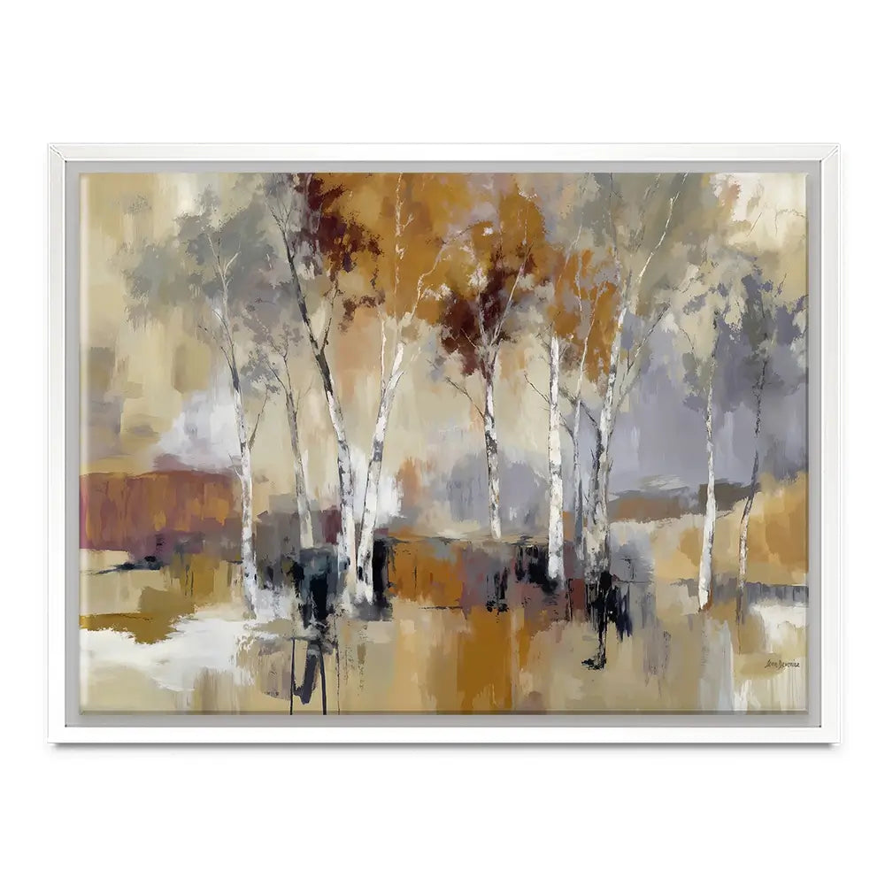 Earthy Birch Tree Forest Canvas Print Earthy Birch Tree Forest Canvas Print wall art product Leon Devenice