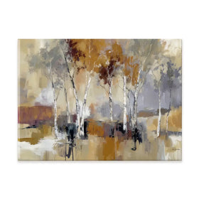 Earthy Birch Tree Forest Canvas Print Earthy Birch Tree Forest Canvas Print wall art product Leon Devenice