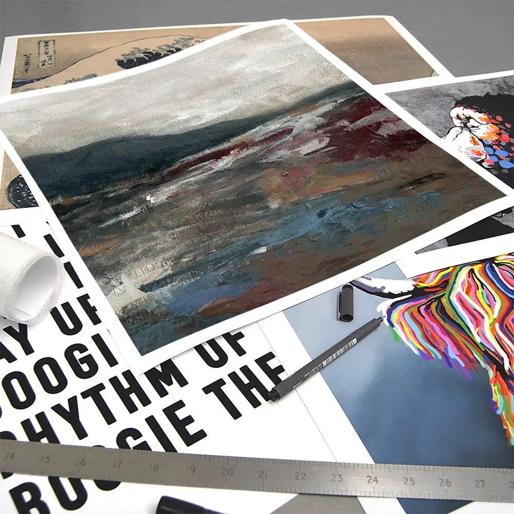 Ebony Dusk Square Art Print Ebony Dusk Square Art Print wall art product Carol Robinson