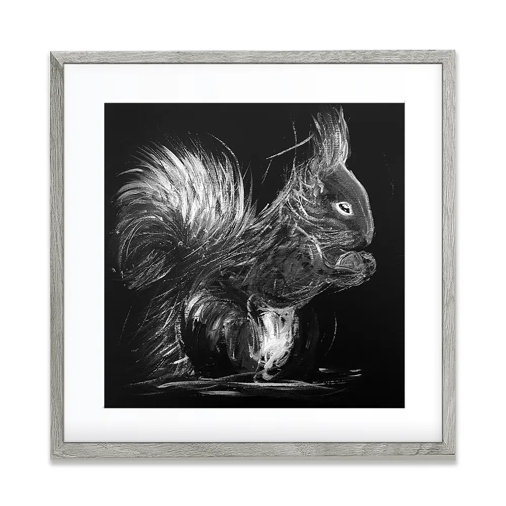 Eclipse Squirrel Square Framed Art Print Eclipse Squirrel Square Framed Art Print wall art product Aimee Linzi
