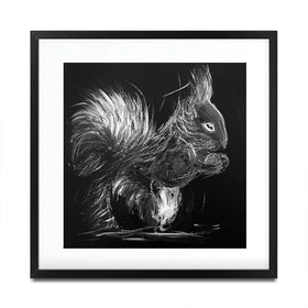 Eclipse Squirrel Square Framed Art Print Eclipse Squirrel Square Framed Art Print wall art product Aimee Linzi