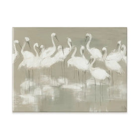 Egret Wading Gather Canvas Print Egret Wading Gather Canvas Print wall art product Chromatic Storm Studio