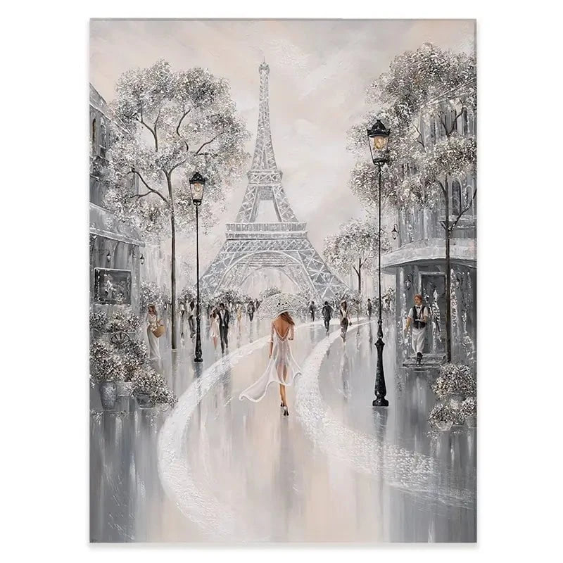 Eiffel Tower Flair Of Paris Canvas Print Eiffel Tower Flair Of Paris Canvas Print wall art product Isabella Karolewicz