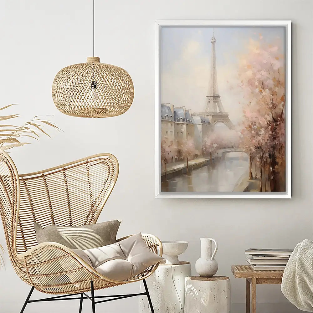 Eiffel Tower Pastels Canvas Print Eiffel Tower Pastels Canvas Print wall art product Arlington Prints - Independent