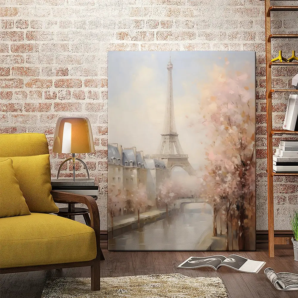 Eiffel Tower Pastels Canvas Print Eiffel Tower Pastels Canvas Print wall art product Arlington Prints - Independent