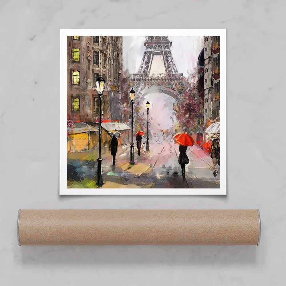Eiffel Tower Square Art Print Eiffel Tower Square Art Print wall art product lisima / Shutterstock