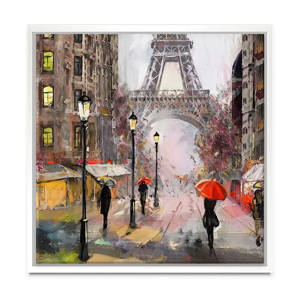 Eiffel Tower Square Canvas Print Eiffel Tower Square Canvas Print wall art product lisima / Shutterstock