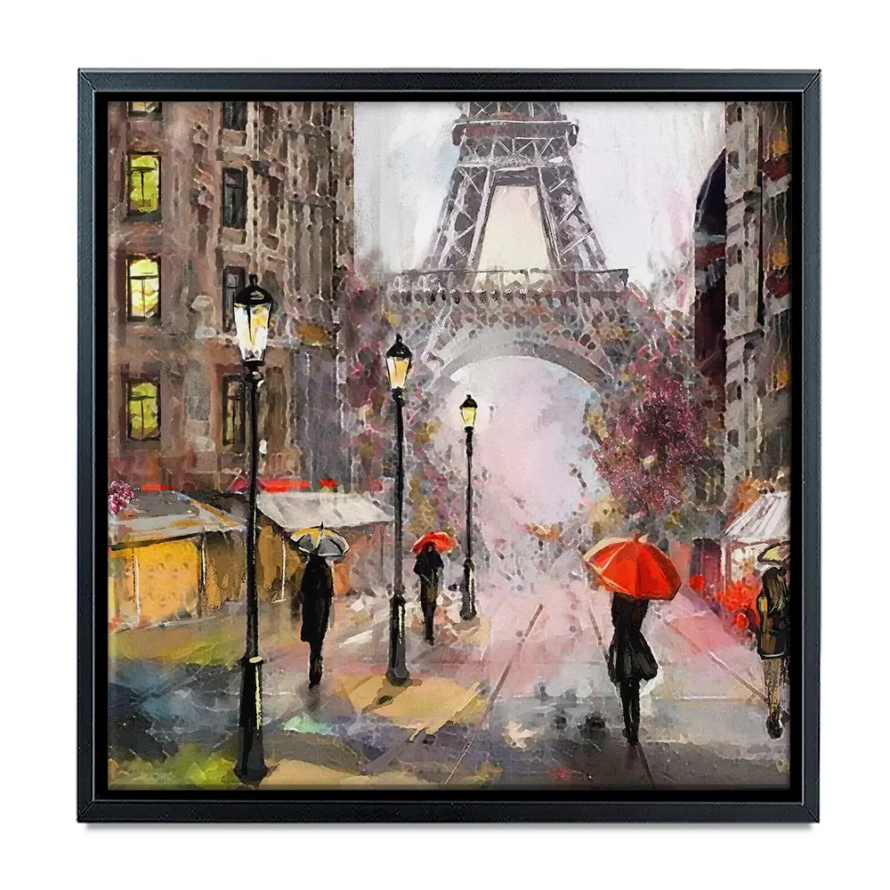 Eiffel Tower Square Canvas Print Eiffel Tower Square Canvas Print wall art product lisima / Shutterstock