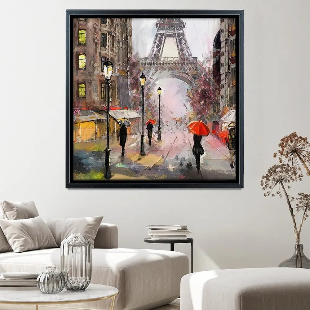 Eiffel Tower Square Canvas Print Eiffel Tower Square Canvas Print wall art product lisima / Shutterstock
