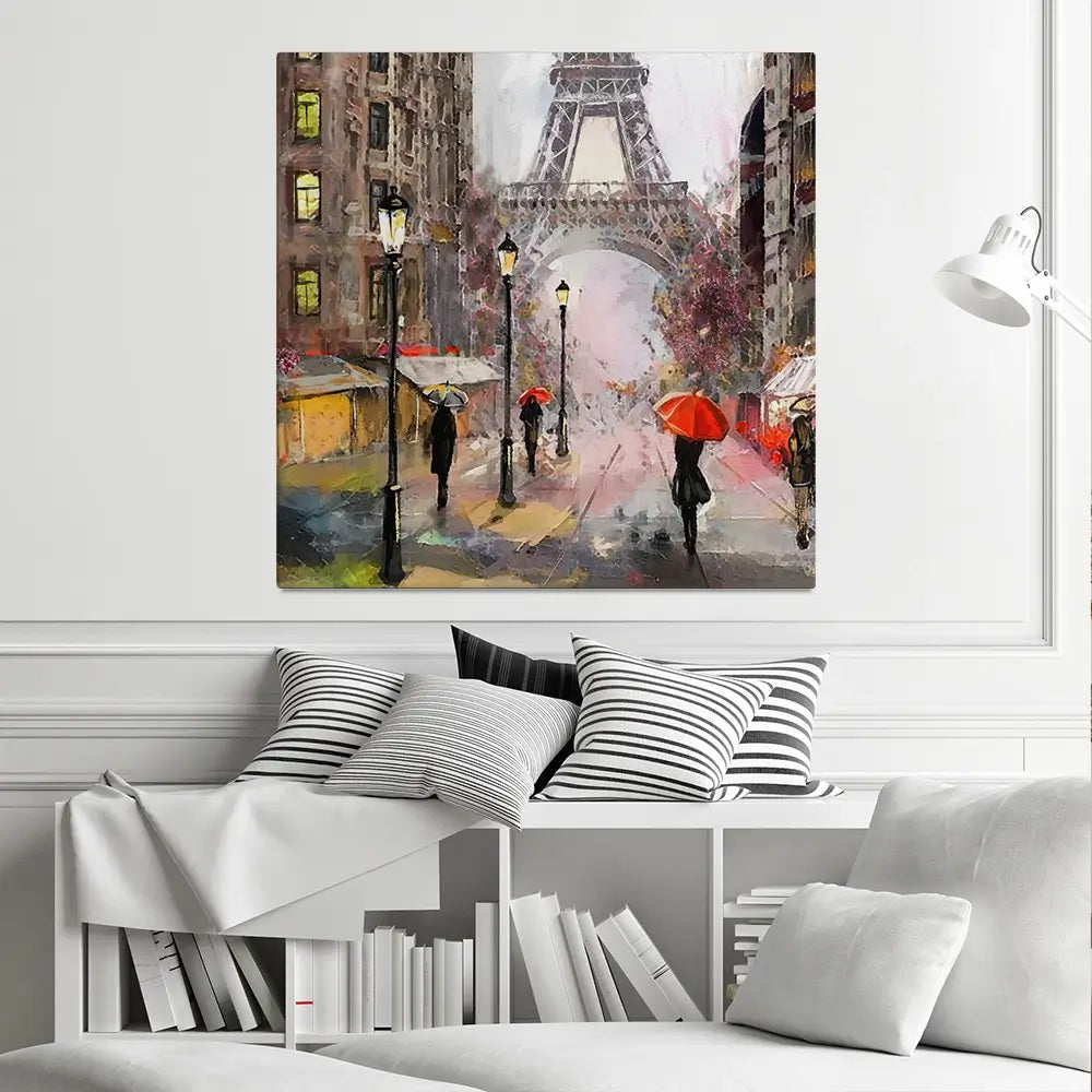 Eiffel Tower Square Canvas Print Eiffel Tower Square Canvas Print wall art product lisima / Shutterstock